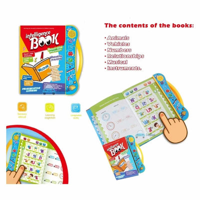 Intelligence Learning Book For Kids | Interactive English Letters Numbers And Sounds