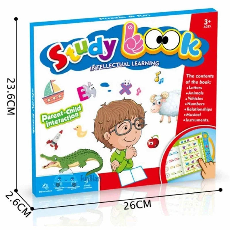 Intelligence Learning Book For Kids | Interactive English Letters Numbers And Sounds