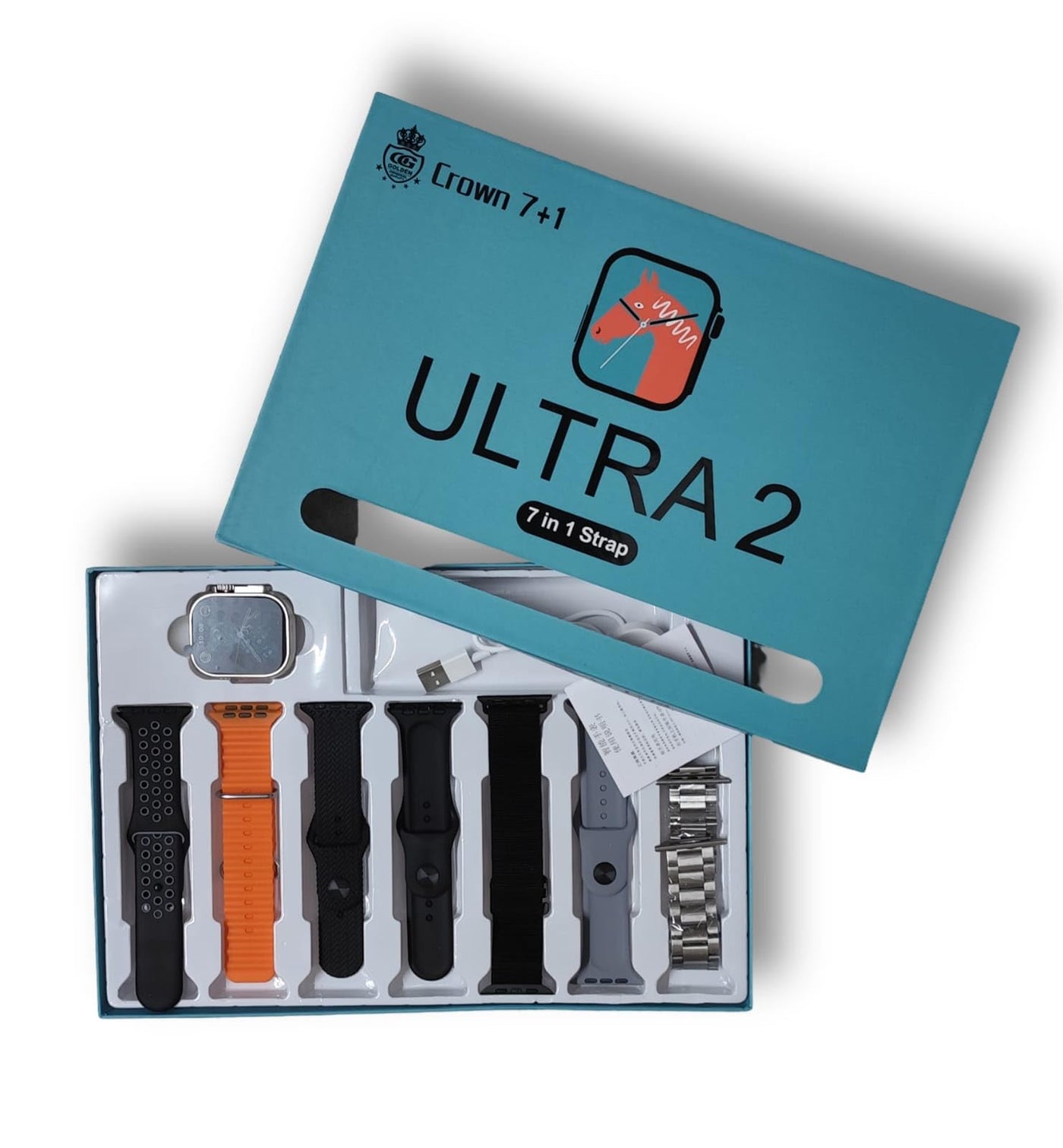 Crown 7 IN 1 SmartWatch | 7 Straps Waterproof
