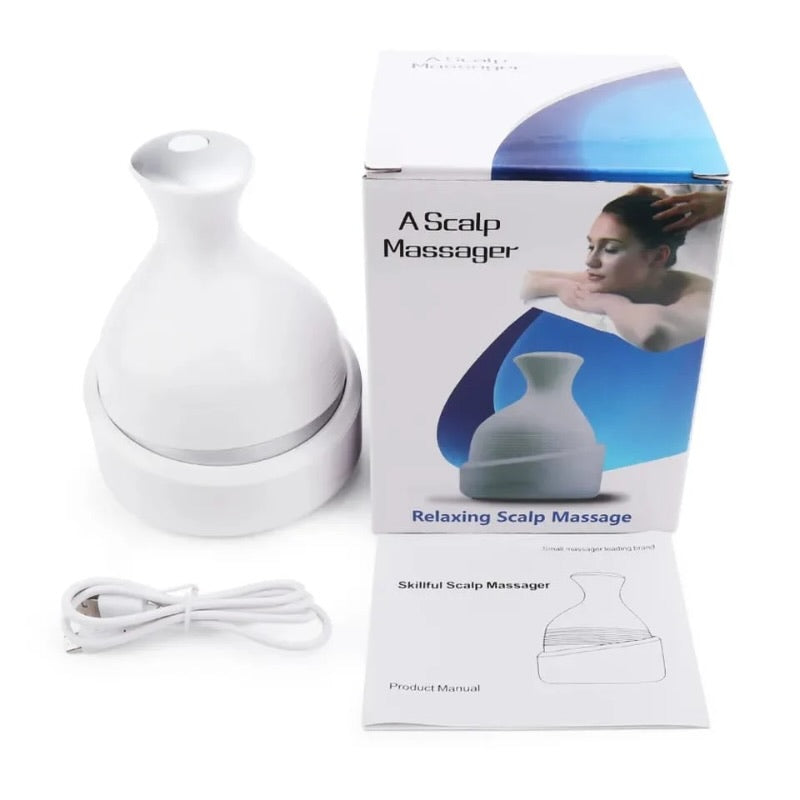 Scalp Massager — with 4 Moveable Clusters