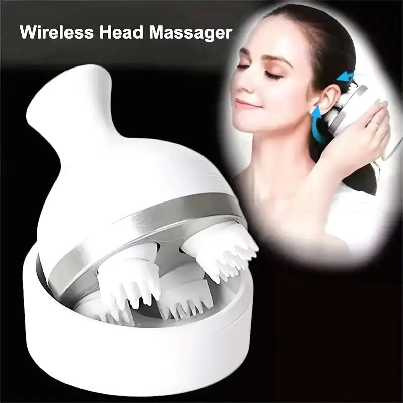 Scalp Massager — with 4 Moveable Clusters