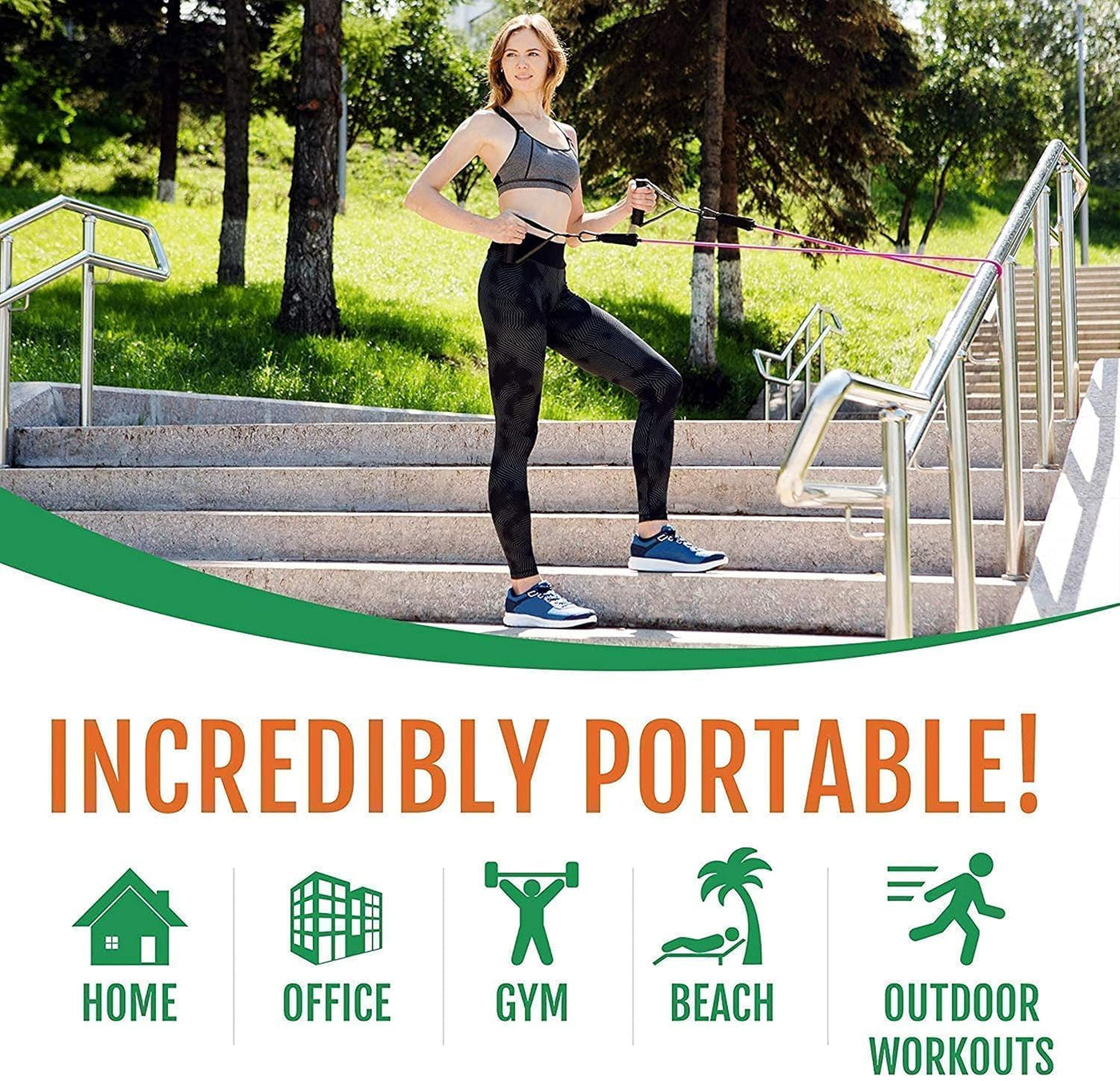 Gym Belt with Box 5-in-1Packing
