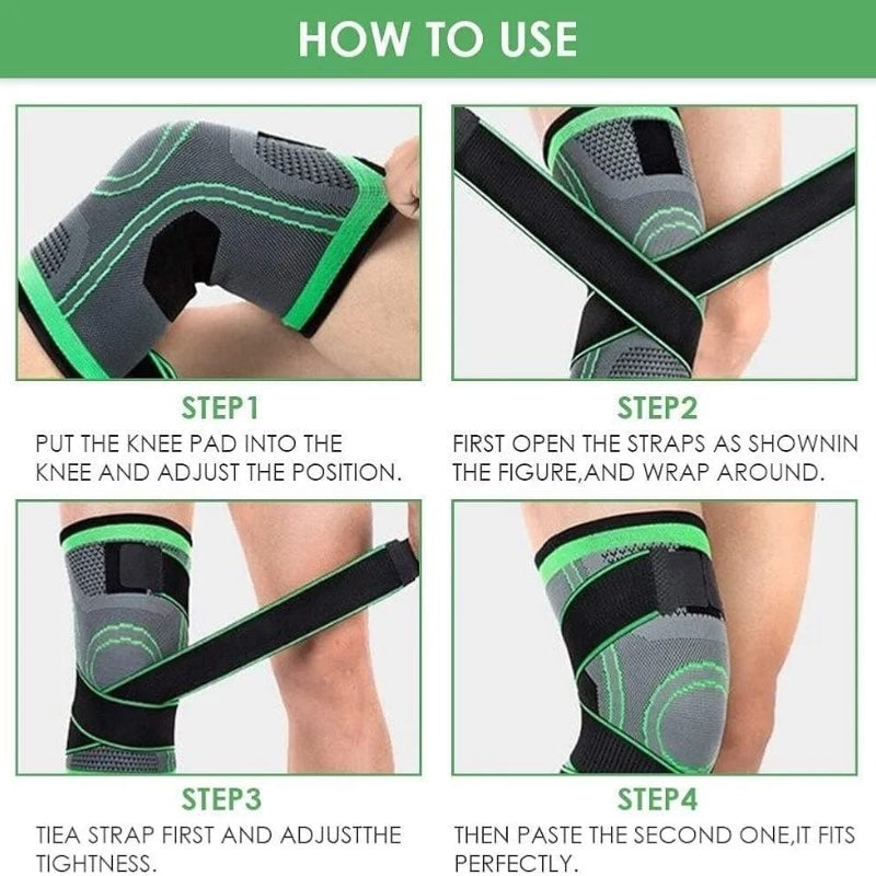 Adjustable 3D Knee Support Band