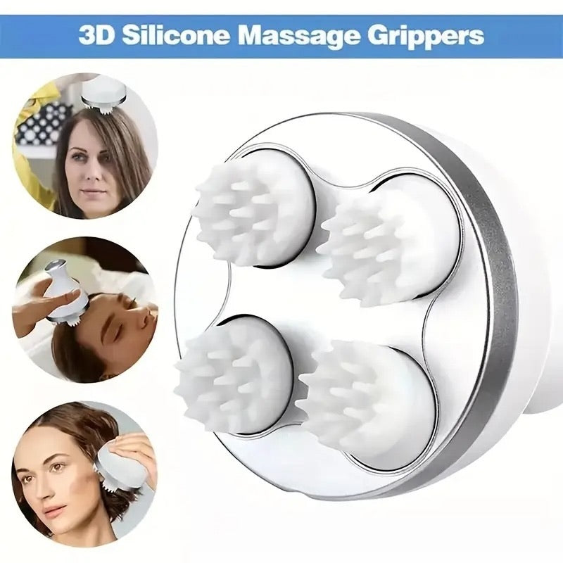 Scalp Massager — with 4 Moveable Clusters